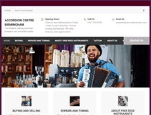 Tablet Screenshot of accordioncentre.com